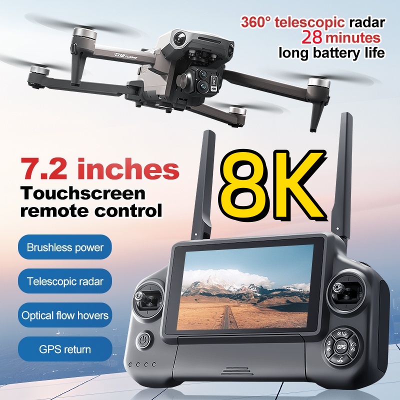 8K 3 Axis Gimbal Brushless 7.2 - Drone Camera Night Vision บทวิจารณ์และราคา