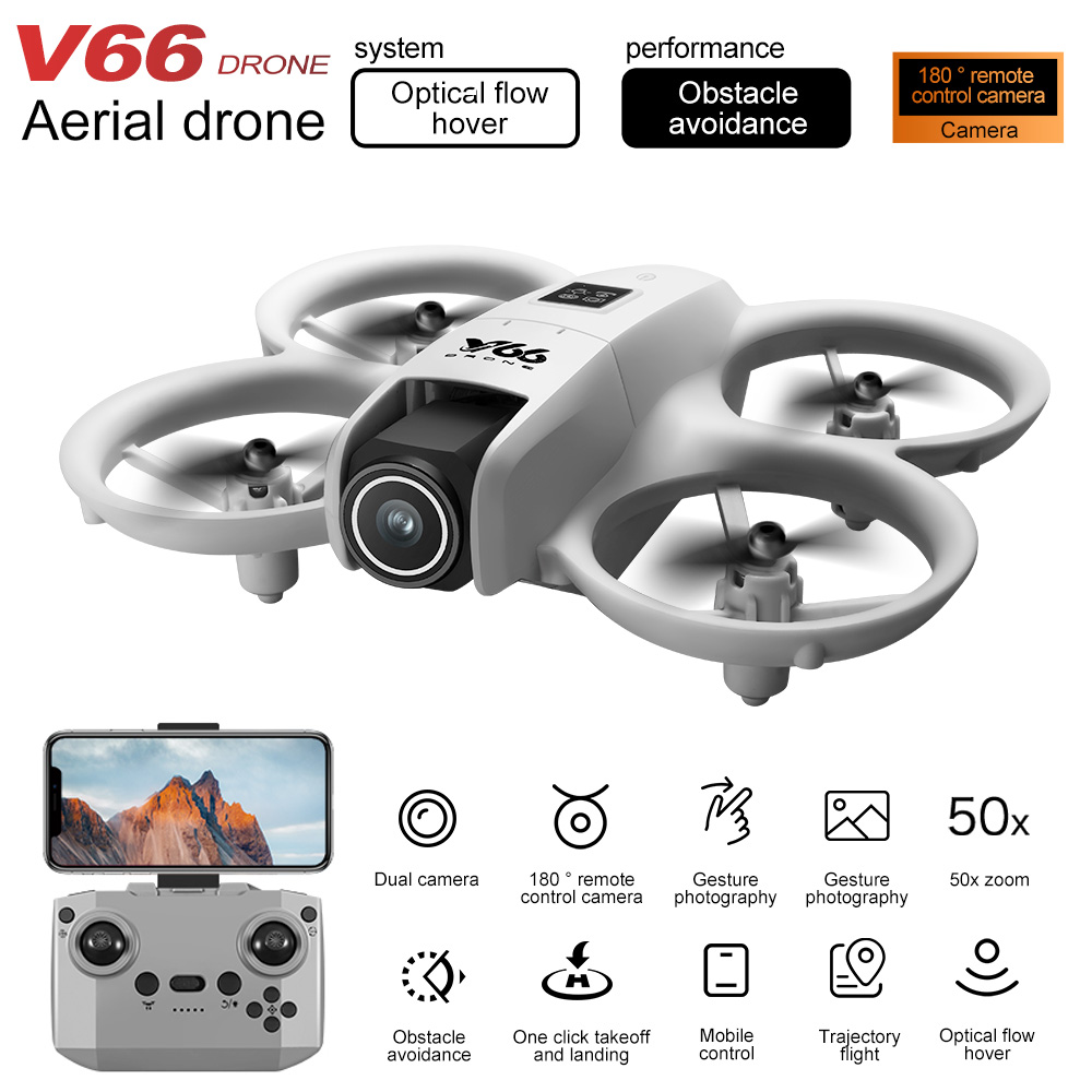 New V66 Mini Drone HD Camera 4 - Drone Camera Wide Angle บทวิจารณ์และราคา