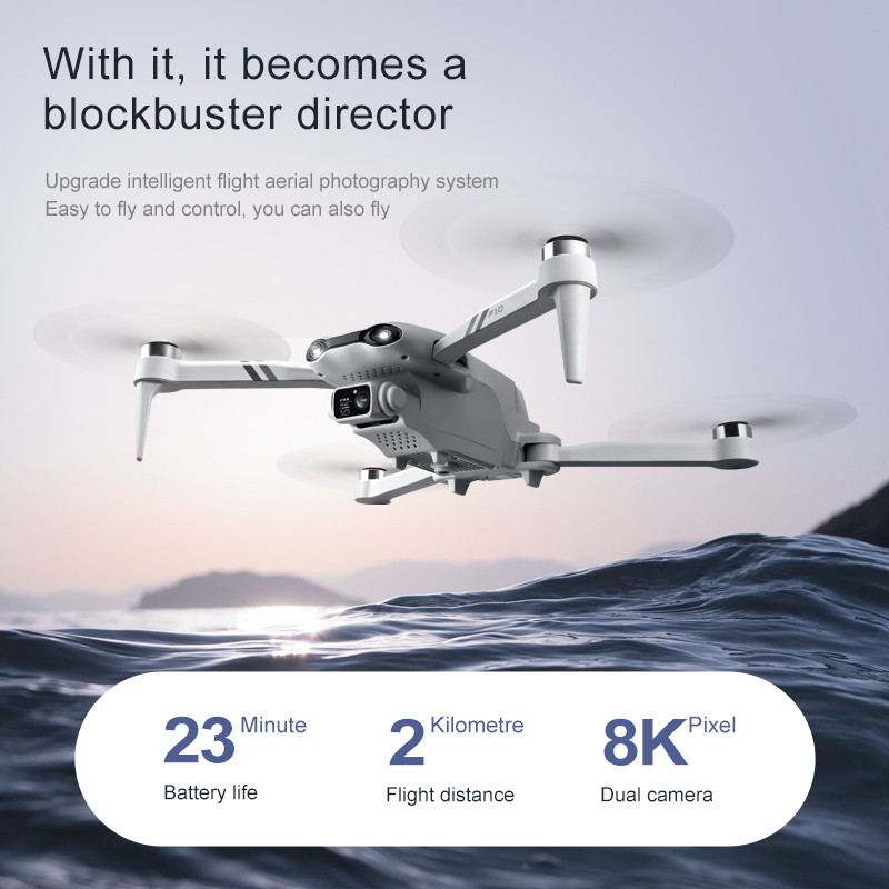 New 4K HD dual camera with GPS - Drone Camera Wide Angle บทวิจารณ์และราคา