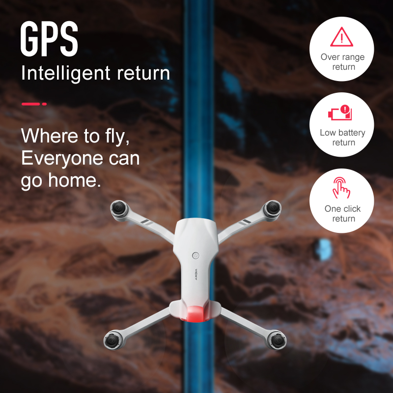 New 4K HD dual camera with GPS - Drone Camera Wide Angle บทวิจารณ์และราคา