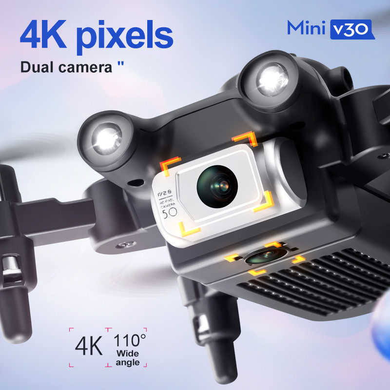 Mini V30 WiFi FPV Drone With 4 - Drone Camera Wide Angle บทวิจารณ์และราคา