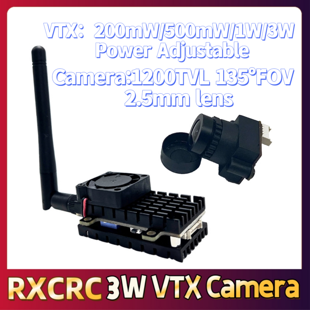 RXCRC 5.8G 3W Video VTX transm - Drone Camera Lens บทวิจารณ์และราคา
