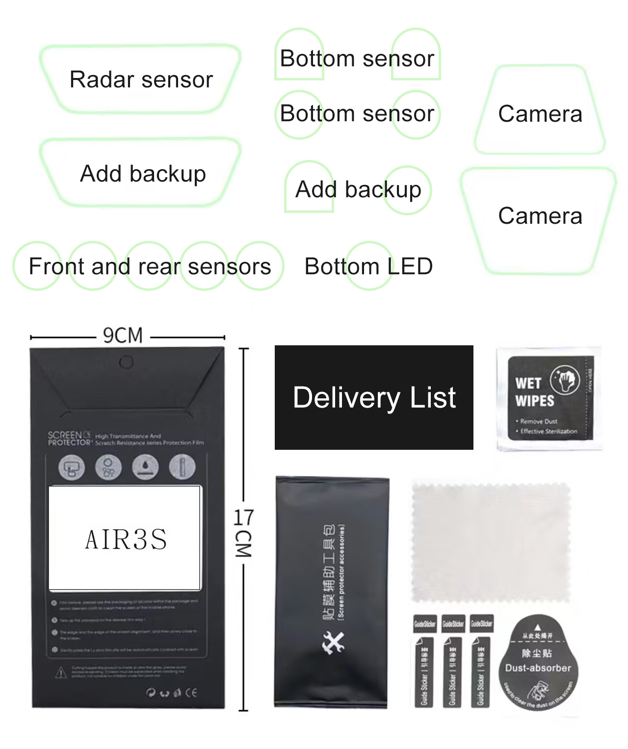 ​Lens Sensor Protective Film f - Drone Camera Filter บทวิจารณ์และราคา