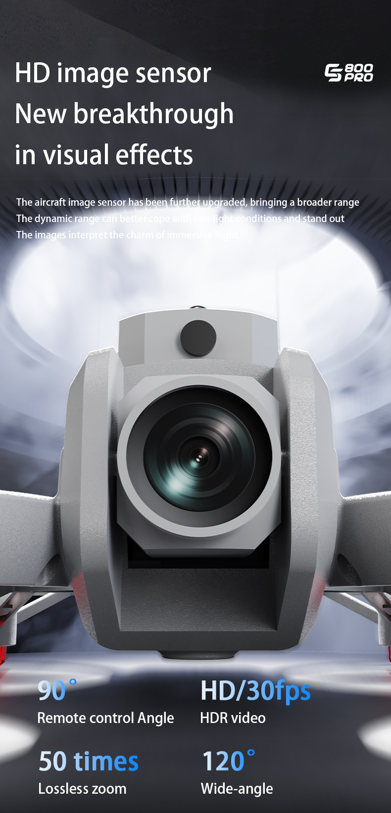 Professional ES800Pro Mini Dro - Drone Camera Vlog บทวิจารณ์และราคา