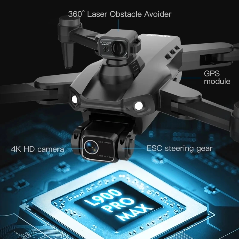 L900 Pro MAX GPS Drone 4K Prof - Drone Camera Wide Angle บทวิจารณ์และราคา