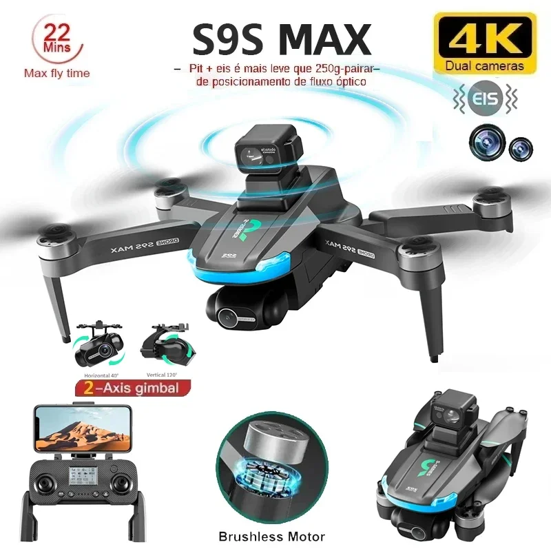 NEW S9S MAX MINI Drone 4K 2-Ax - Drone Camera Wide Angle บทวิจารณ์และราคา