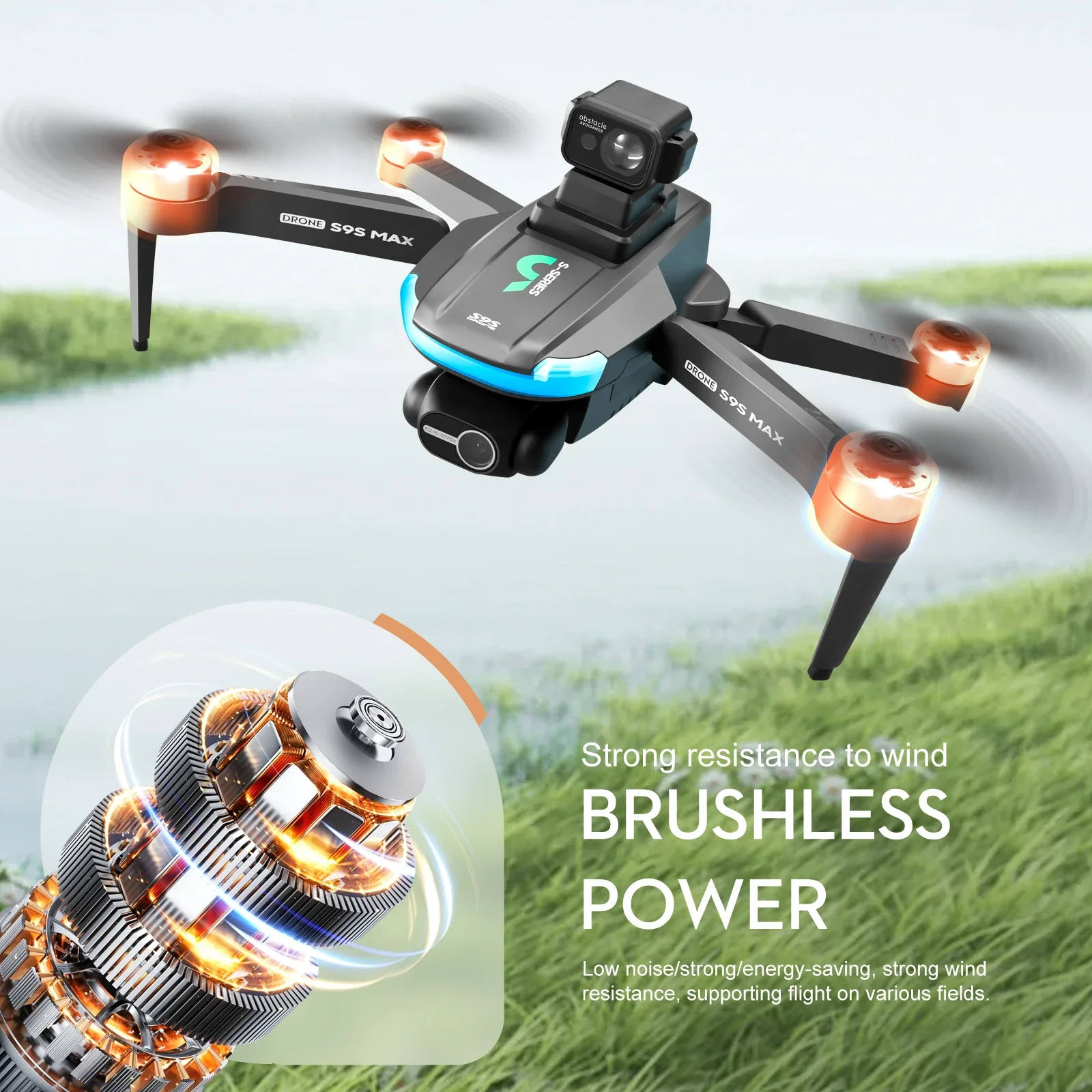 NEW S9S MAX MINI Drone 4K 2-Ax - Drone Camera Wide Angle บทวิจารณ์และราคา
