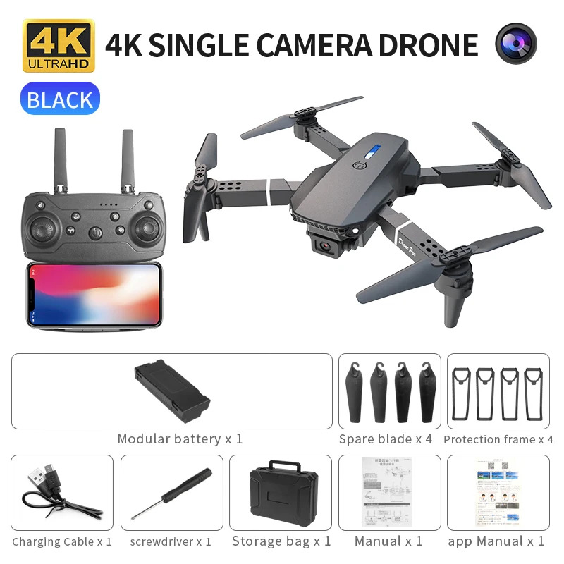 E88 ProIntelligent Folding Dro - Drone Camera Wide Angle บทวิจารณ์และราคา