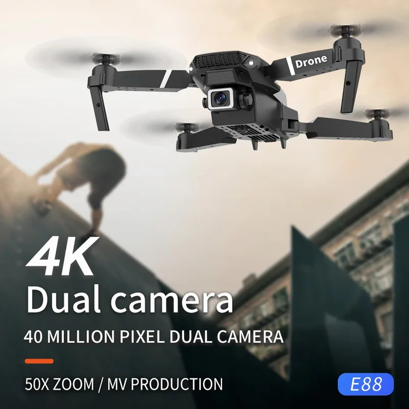 E88 ProIntelligent Folding Dro - Drone Camera Wide Angle บทวิจารณ์และราคา