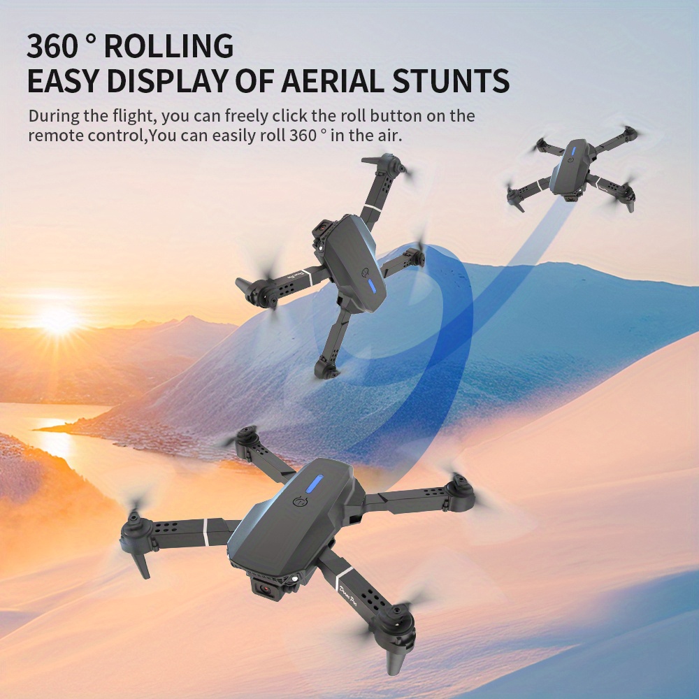 E88 Pro RC Drone WiFi FPV Heig - Drone Camera Wide Angle บทวิจารณ์และราคา