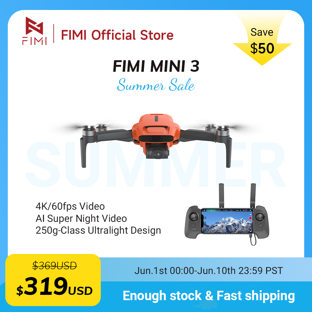 FIMI MINI 3 Camere drone 4K 60 - Drone Camera Night Vision บทวิจารณ์และราคา
