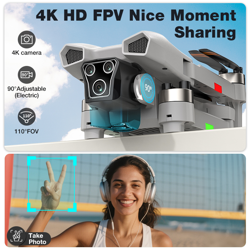 NEW Hot L017 Pro Drone Brushle - Drone Camera Wide Angle บทวิจารณ์และราคา