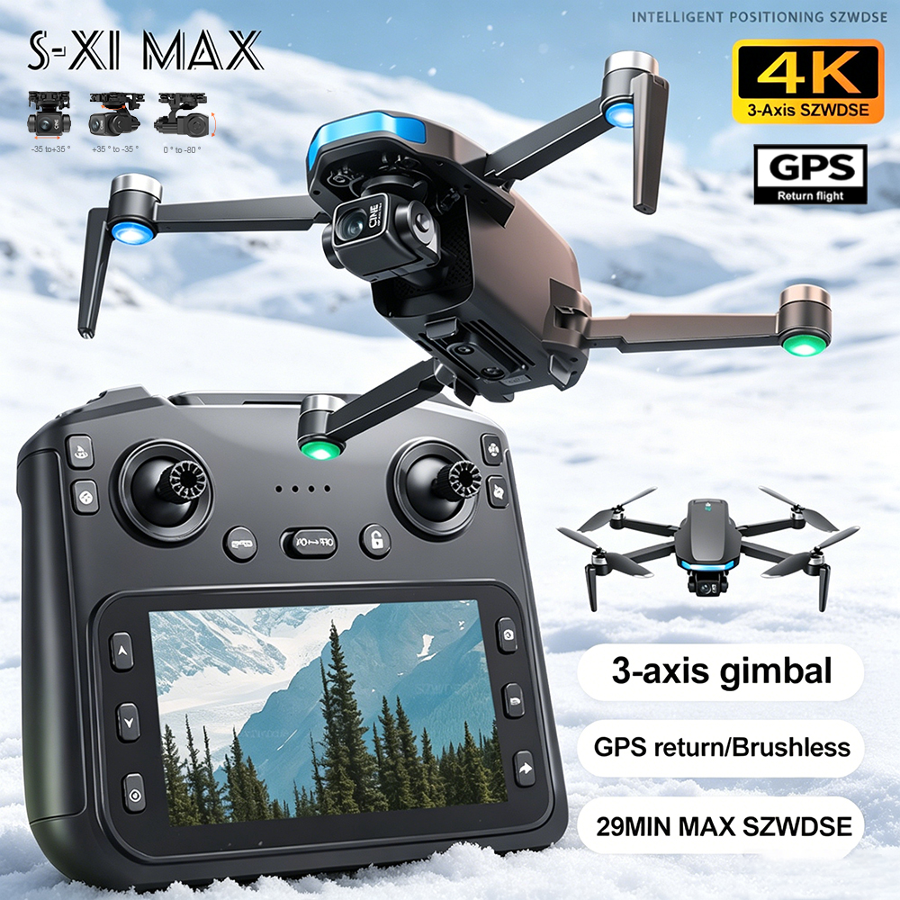 New S-X1 MAX Drone GPS 8K Prof - Drone Camera Wide Angle บทวิจารณ์และราคา
