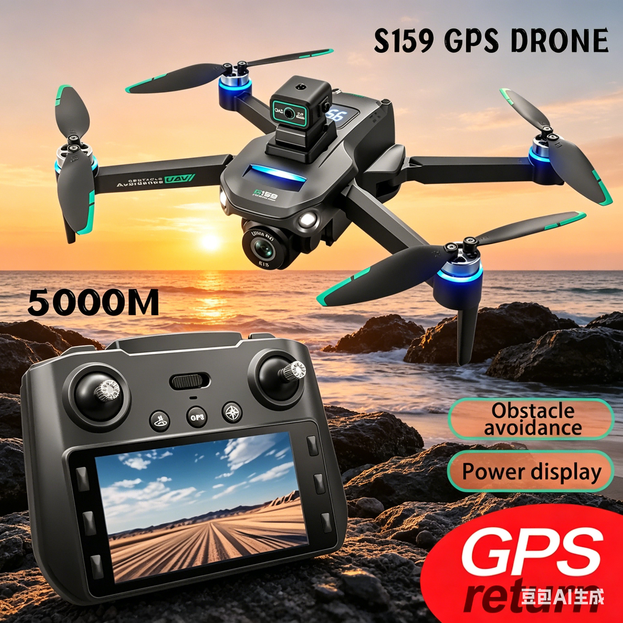 S159 GPS Drone 4K Profesional  - Drone Camera Mount บทวิจารณ์และราคา