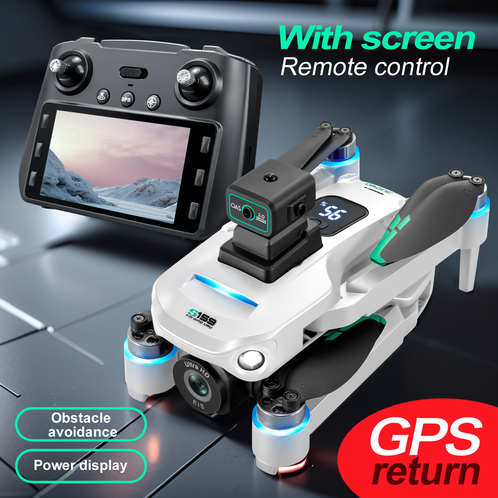 S159 GPS Drone 4K Profesional  - Drone Camera Mount บทวิจารณ์และราคา