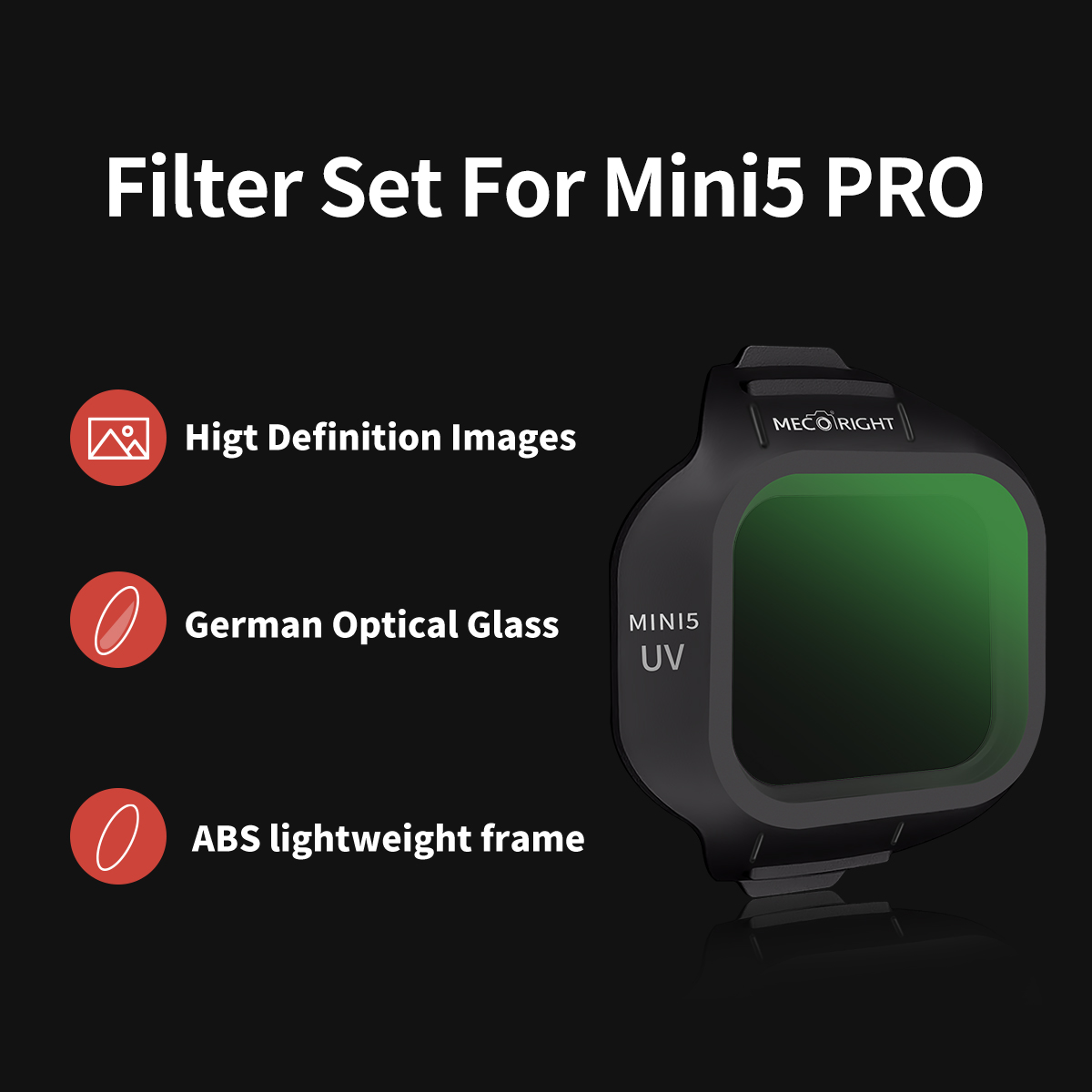 Mecoright Applies DJI Mini5 Pr - Drone Camera Filter บทวิจารณ์และราคา